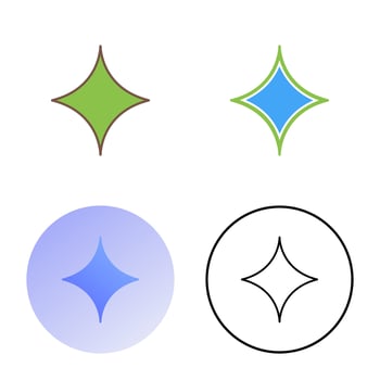 Unique Diamond Vector Icon