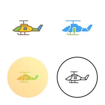 Military Helicopter Vector Icon