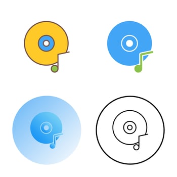 Music CD Vector Icon