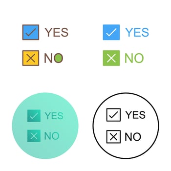 Yes No Option Vector Icon