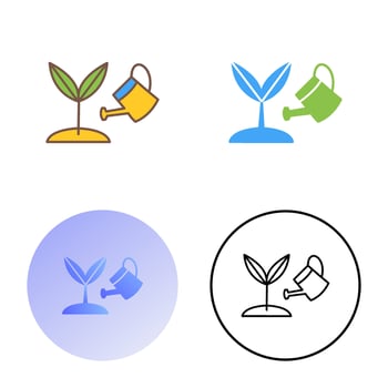 Growing Plant Vector Icon