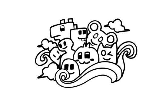 Doodle Illustration With Transparent Background png