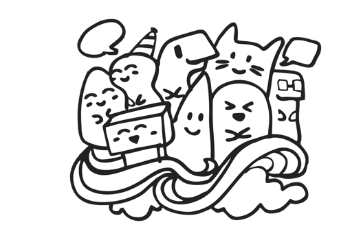 Doodle Illustration With Transparent Background png