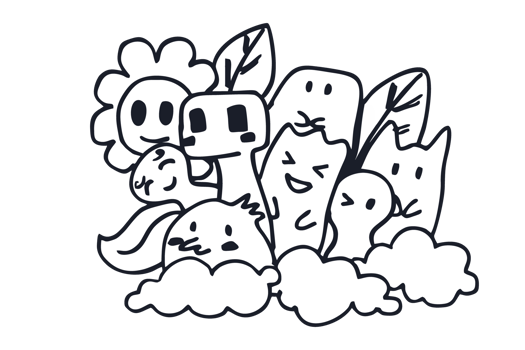 Doodle Illustration With Transparent Background png