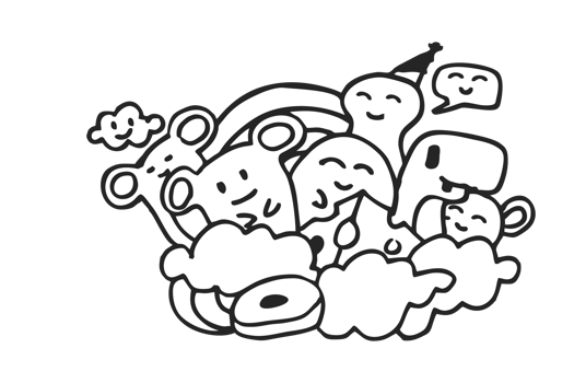 Doodle Illustration With Transparent Background png