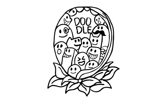 Doodle Illustration With Transparent Background png