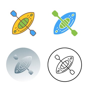 Kayak Vector Icon