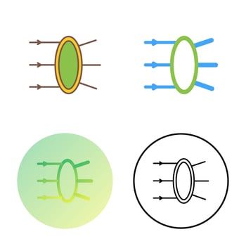 Refraction Vector Icon