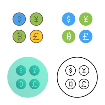 Currency Symbols Vector Icon