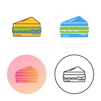 Sandwich Vector Icon