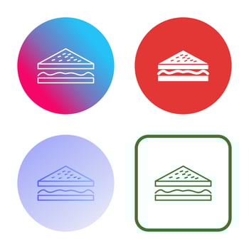 Unique Sandwich Vector Icon