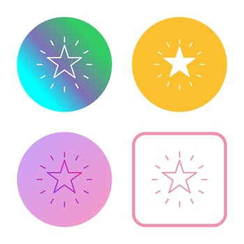 Unique Star Vector Icon