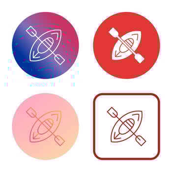 Kayak Vector Icon