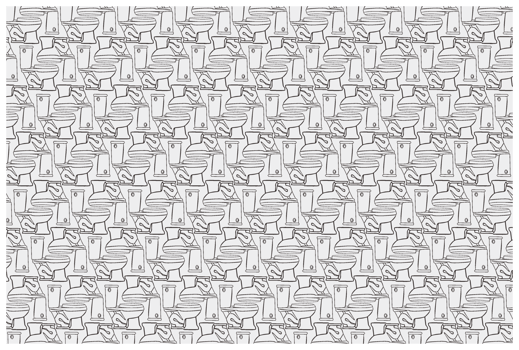 Toilet Line Art Pattern Background png