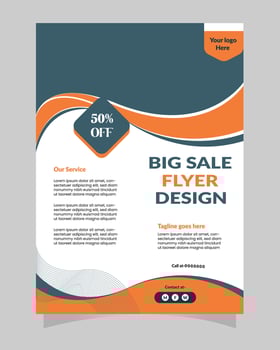 flyer design, brochure, banner vector