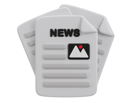 3d newspaper icon illustration png
