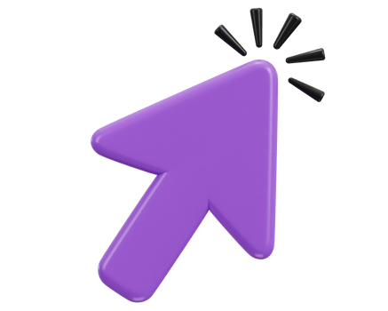 Point and click with this 3D realistic mouse cursor icon png