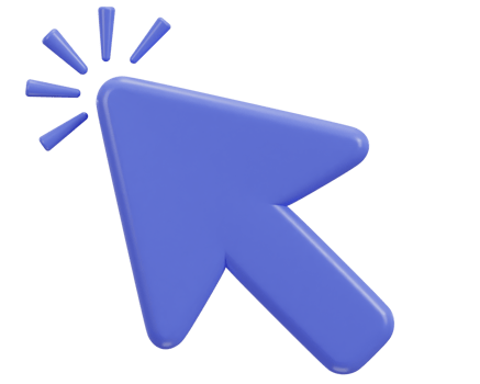 Point and click with this 3D realistic mouse cursor icon png