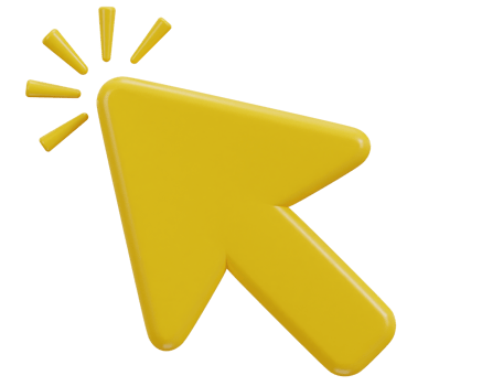 Point and click with this 3D realistic mouse cursor icon png