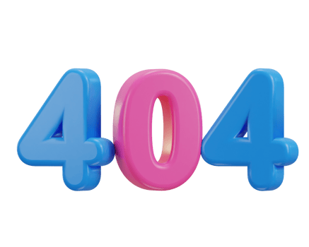 3d 404 not found icon illustration png