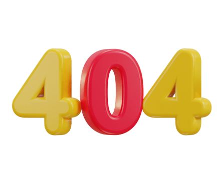 3d 404 not found icon illustration png