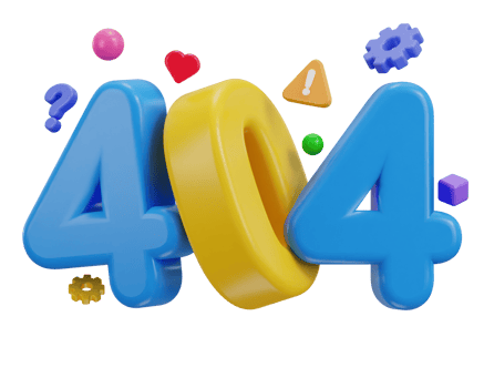 3d 404 not found icon illustration png