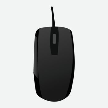 Gaming Mouse Vector Illustration Icon Symbol