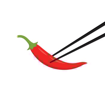 chilli cartoon vector. free space for text. wallpaper. background. vector