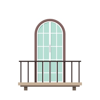 Balcony vector. free space for text. wallpaper. Door vector. vector