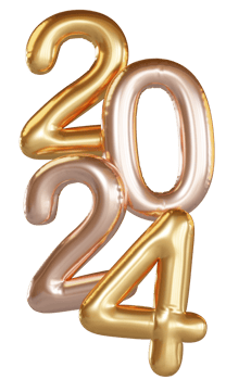 Modern Style gold 3D render balloon text png