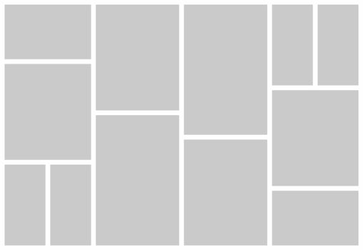 Pictures or photos frame collage vector
