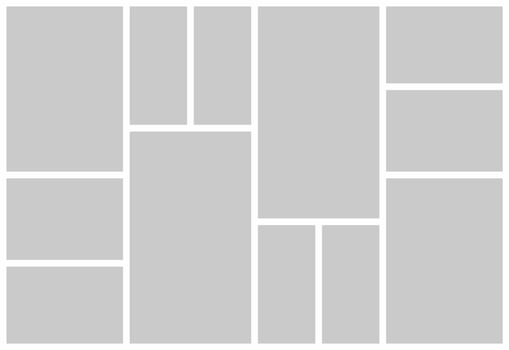 Pictures or photos frame collage vector