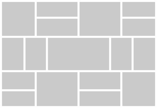 Pictures or photos frame collage vector
