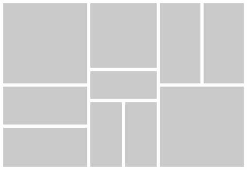 Pictures or photos frame collage vector