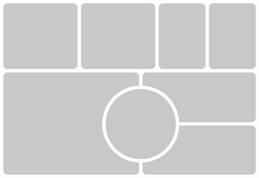 Pictures or photos frame collage vector