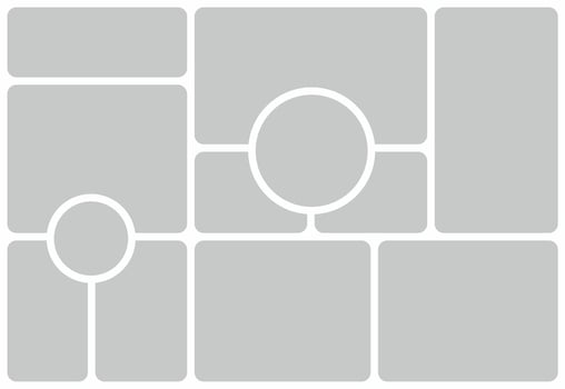 Pictures or photos frame collage vector