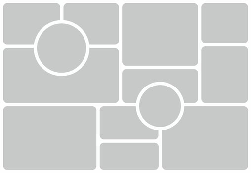 Pictures or photos frame collage vector