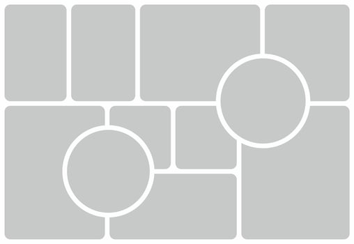 Pictures or photos frame collage vector