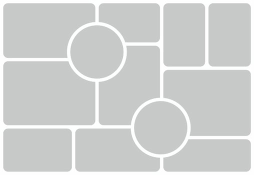 Pictures or photos frame collage vector