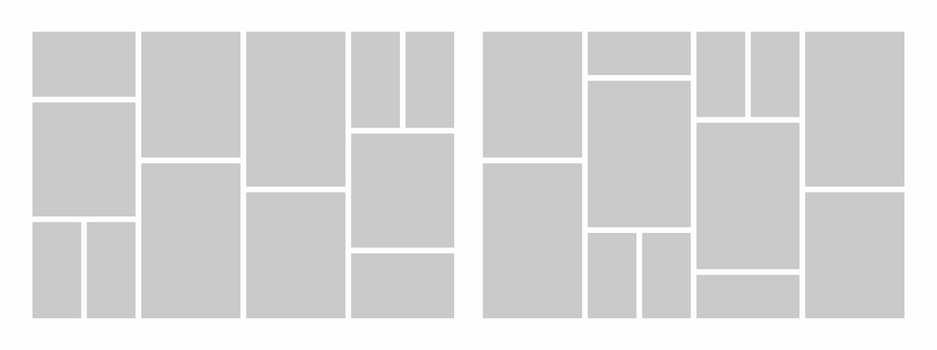 Pictures or photos frame collage vector