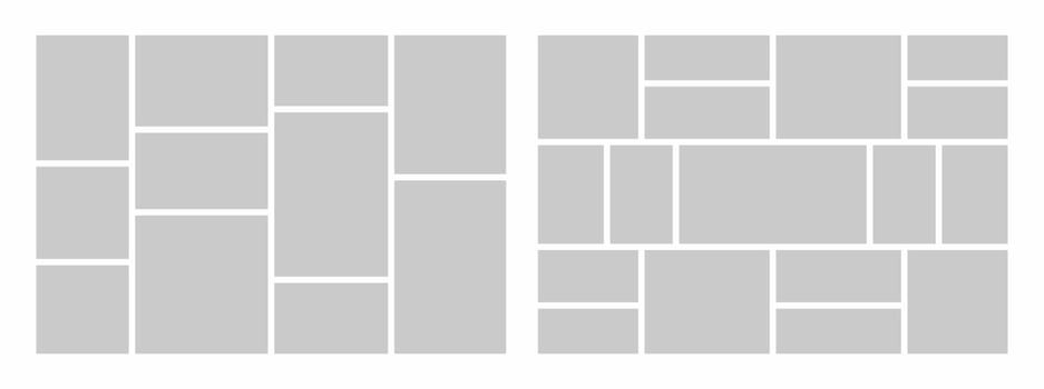 Pictures or photos frame collage vector