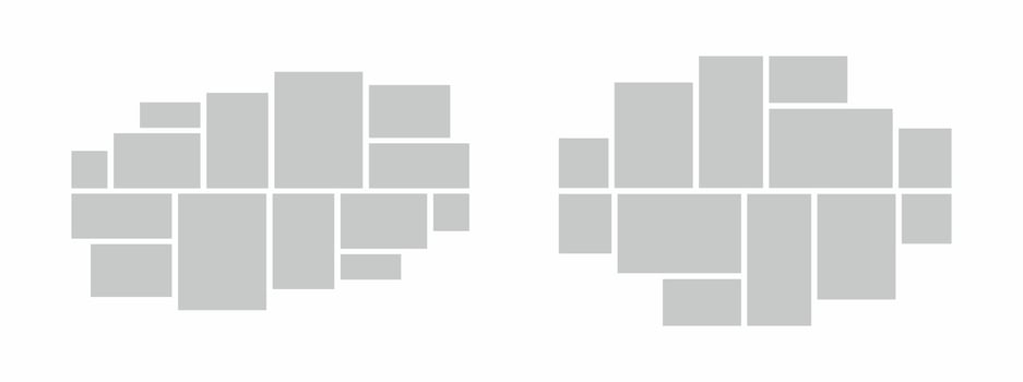 Pictures or photos frame collage vector