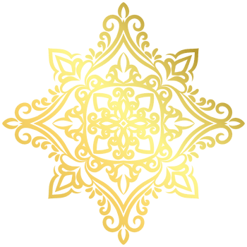 Golden mandala.Mandala de lujo .color dorado png