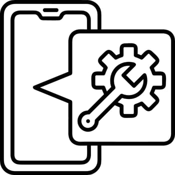 Gear setting symbol icon vector image. Illustration of the industrial wheel mechine mechanism design image