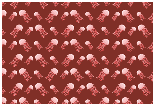 Cute Animal- Jellyfish Pattern Background png
