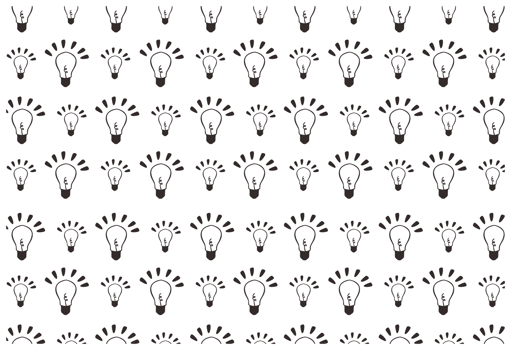Thinking - Idea Lamp Pattern Background png