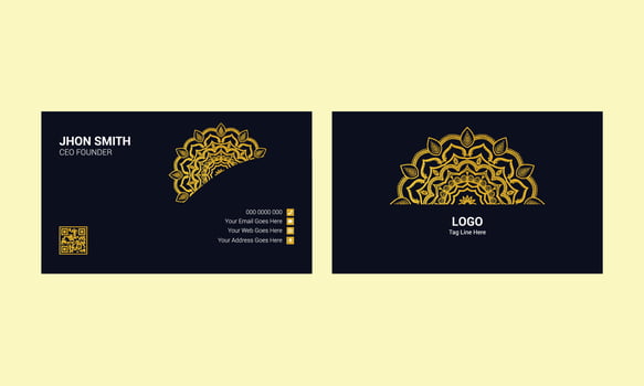 Unique and modern luxury business card design vector