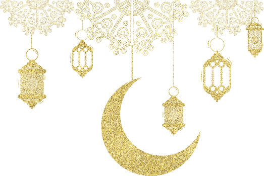 ramadan kareem golden illustration png