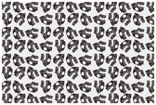 Dragon Skull Tattoo Pattern Background png