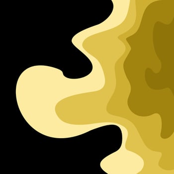 A yellow and black background with a wave vector